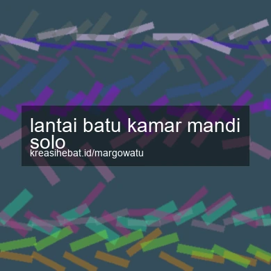 Lantai Batu Kamar Mandi Solo