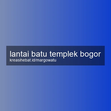 Lantai Batu Templek Bogor