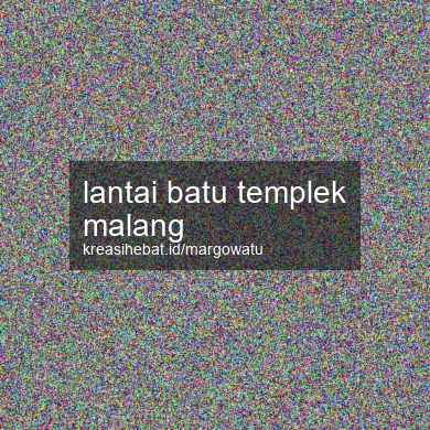 Lantai Batu Templek Malang