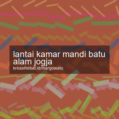 Lantai Kamar Mandi Batu Alam Jogja