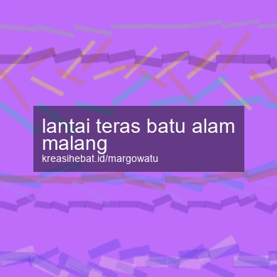 Lantai Teras Batu Alam Malang
