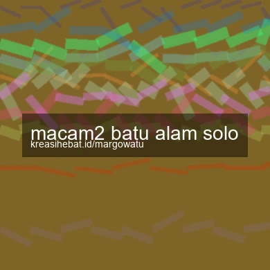 Macam2 Batu Alam Solo