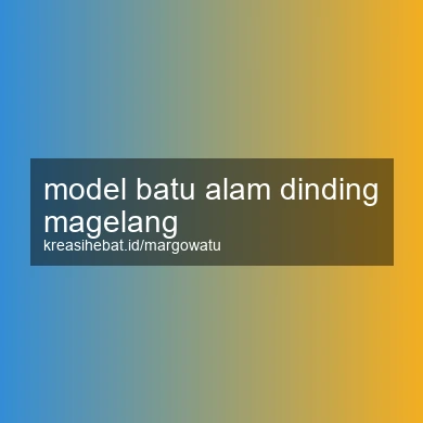 Model Batu Alam Dinding Magelang