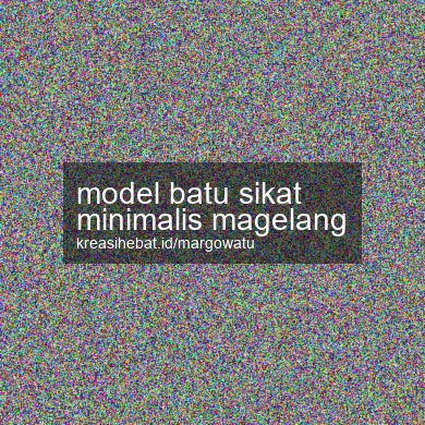 Model Batu Sikat Minimalis Magelang