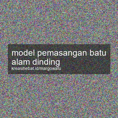 Model Pemasangan Batu Alam Dinding