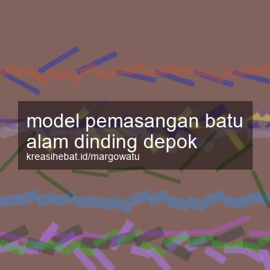 Model Pemasangan Batu Alam Dinding Depok
