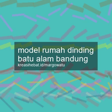 Model Rumah Dinding Batu Alam Bandung