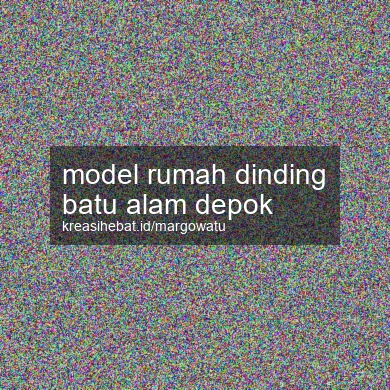 Model Rumah Dinding Batu Alam Depok