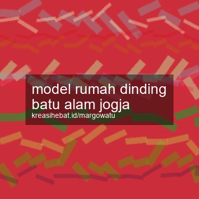 Model Rumah Dinding Batu Alam Jogja