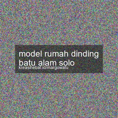 Model Rumah Dinding Batu Alam Solo