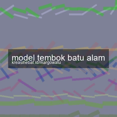 Model Tembok Batu Alam