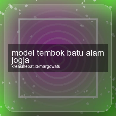 Model Tembok Batu Alam Jogja