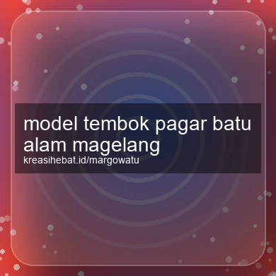 Model Tembok Pagar Batu Alam Magelang