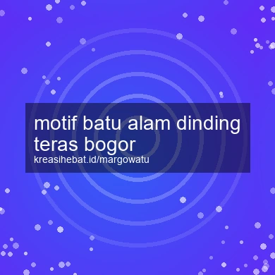 Motif Batu Alam Dinding Teras Bogor