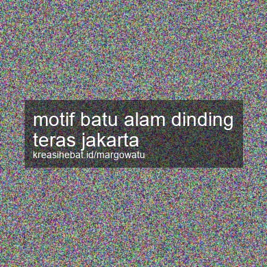 Motif Batu Alam Dinding Teras Jakarta