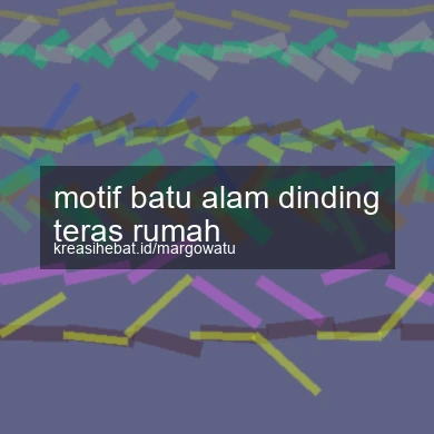 Motif Batu Alam Dinding Teras Rumah