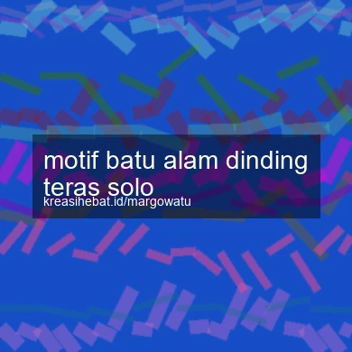 Motif Batu Alam Dinding Teras Solo