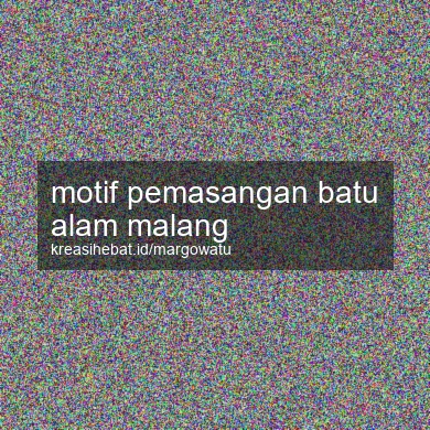 Motif Pemasangan Batu Alam Malang