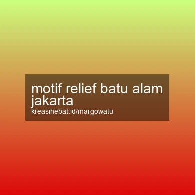 Motif Relief Batu Alam Jakarta