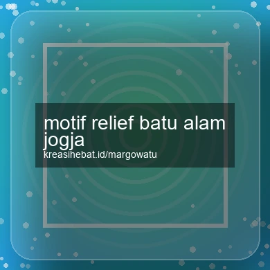 Motif Relief Batu Alam Jogja