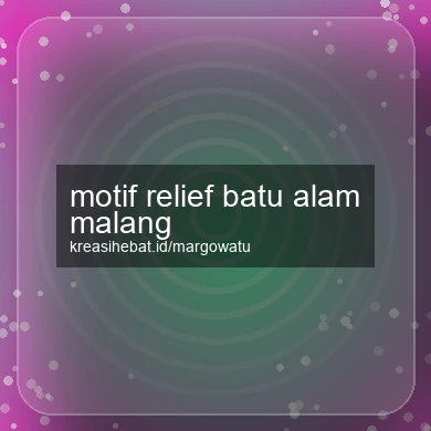 Motif Relief Batu Alam Malang