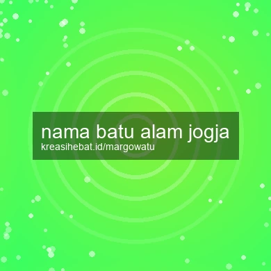 Nama Batu Alam Jogja