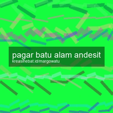 Pagar Batu Alam Andesit