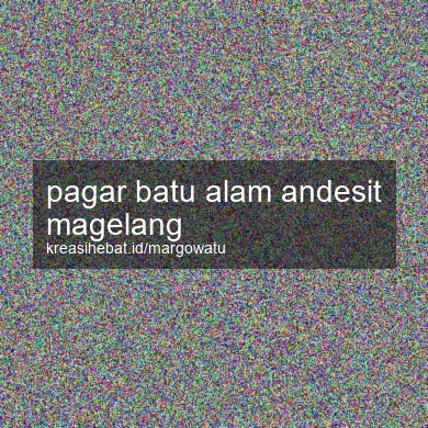 Pagar Batu Alam Andesit Magelang
