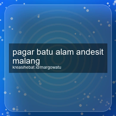 Pagar Batu Alam Andesit Malang