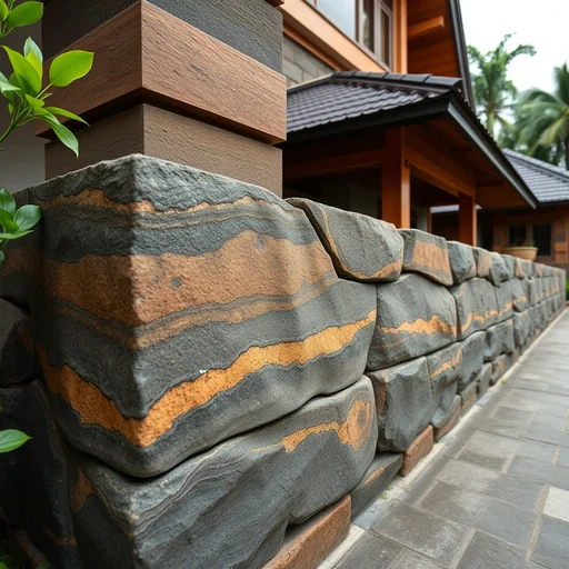 Pagar Batu Alam Andesit Tangerang