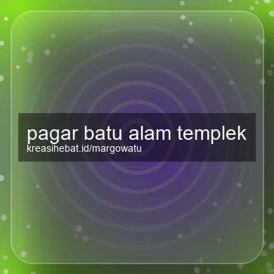 Pagar Batu Alam Templek