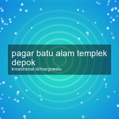 Pagar Batu Alam Templek Depok
