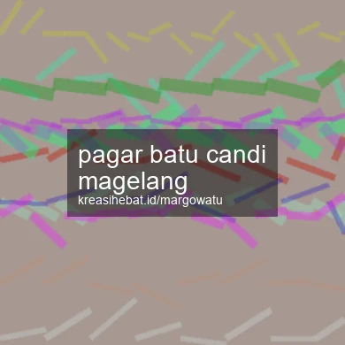 Pagar Batu Candi Magelang
