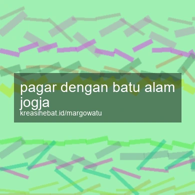 Pagar Dengan Batu Alam Jogja