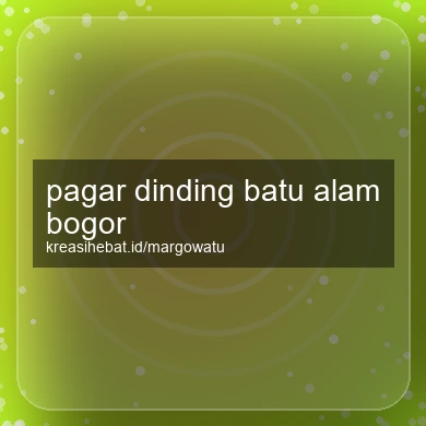 Pagar Dinding Batu Alam Bogor