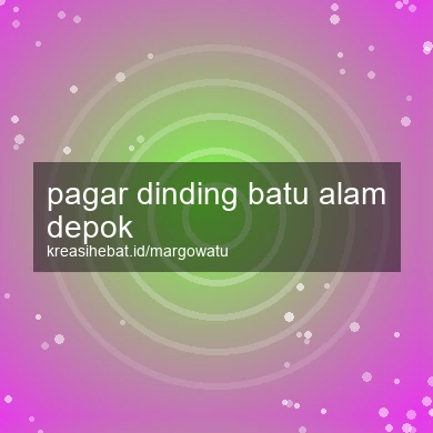 Pagar Dinding Batu Alam Depok