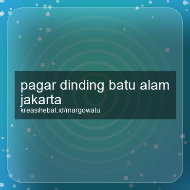 Pagar Dinding Batu Alam Jakarta