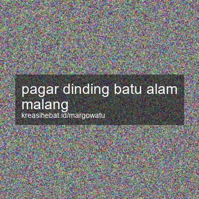 Pagar Dinding Batu Alam Malang