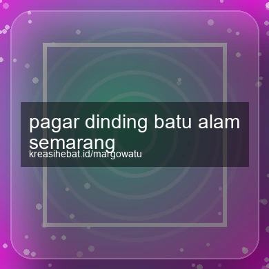 Pagar Dinding Batu Alam Semarang