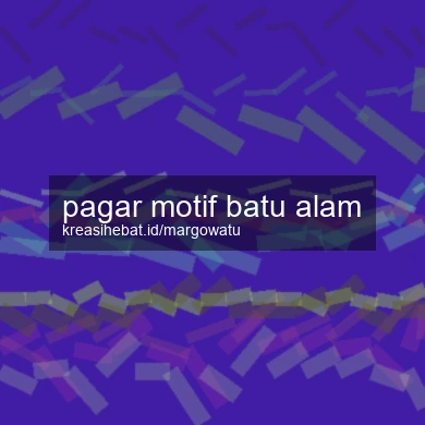 Pagar Motif Batu Alam