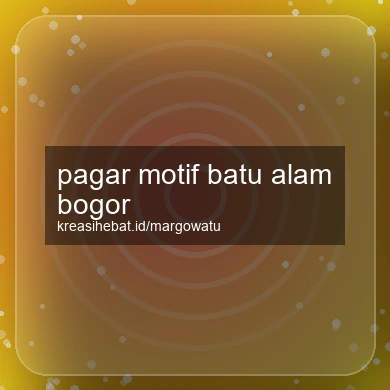 Pagar Motif Batu Alam Bogor