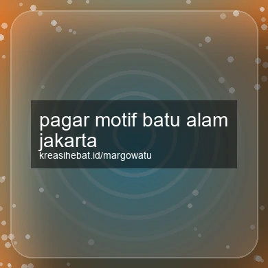 Pagar Motif Batu Alam Jakarta