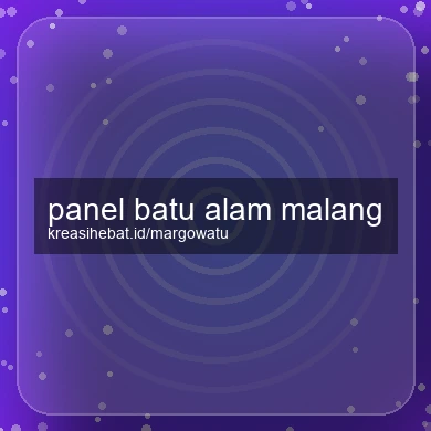 Panel Batu Alam Malang