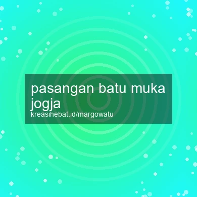 Pasangan Batu Muka Jogja