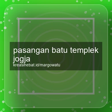 Pasangan Batu Templek Jogja