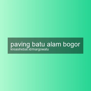 Paving Batu Alam Bogor
