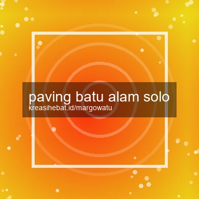 Paving Batu Alam Solo