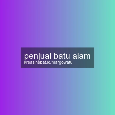 Penjual Batu Alam