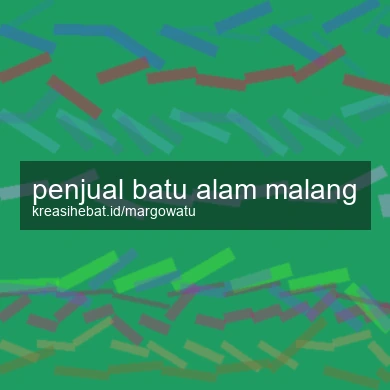 Penjual Batu Alam Malang