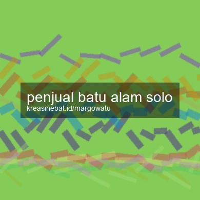Penjual Batu Alam Solo